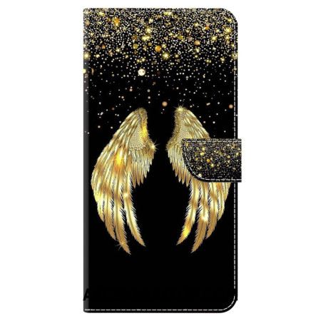 Etui Folio Samsung Galaxy S24 5g Złote Skrzydła Etui Ochronne