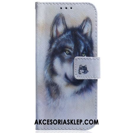 Etui Folio Samsung Galaxy S24 Fe Akwarela Wilk