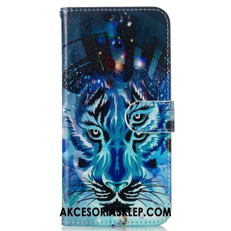 Etui Folio Samsung Galaxy S24 Fe Pasek Z Nadrukiem Wilka Etui Ochronne