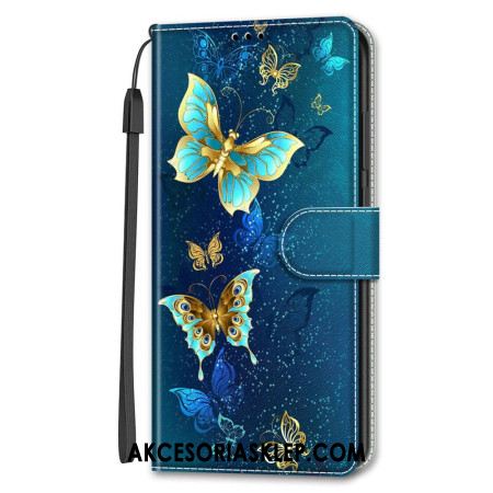 Etui Folio Samsung Galaxy S24 Ultra 5g Dwa Motyle Z Paskiem