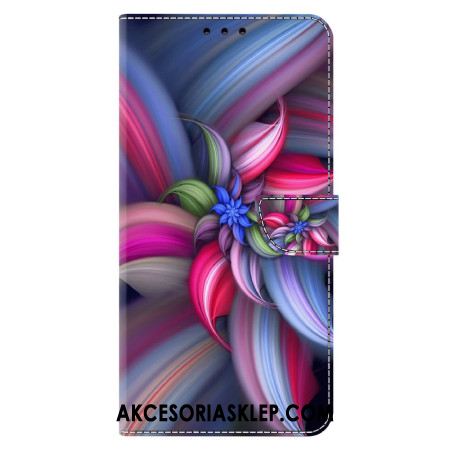 Etui Folio Xiaomi 14 Pro Kolorowe Kwiaty Etui Ochronne