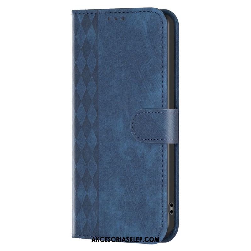 Etui Folio Xiaomi Redmi Note 13 4g Fryz Diamentowy Etui Ochronne