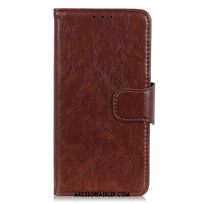 Etui Folio Xiaomi Redmi Note 13 5g Dwoina O Teksturze Nappa Etui Ochronne