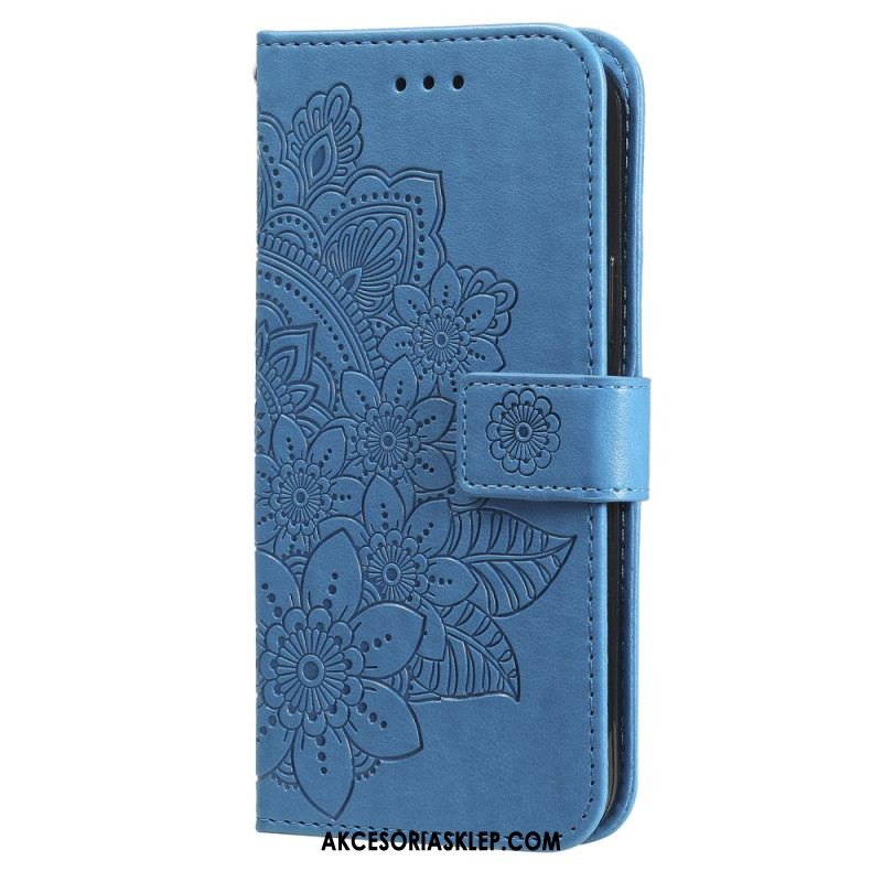 Etui Folio Xiaomi Redmi Note 13 Pro Plus 5g Kwiatowy Wzór Z Paskiem