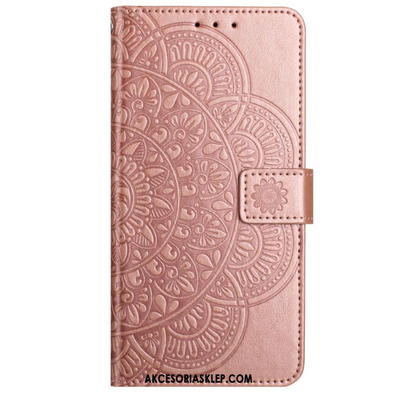 Etui Folio iPhone 16 Plus Wzór Paska Mandali