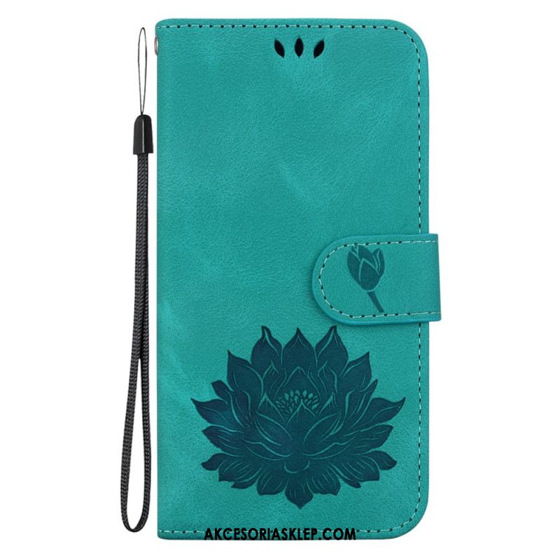 Etui Folio iPhone 16 Pro Kwiat Lotosu Etui Ochronne