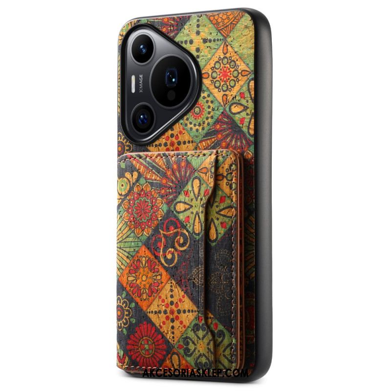 Etui Huawei Pura 70 Pro Etui Na Karty Ze Wzorem Kwiatowym