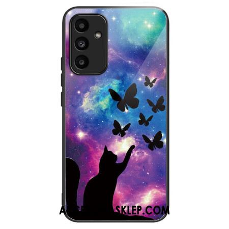 Etui Samsung Galaxy A15 5g Kot I Motyle Ze Szkła Hartowanego