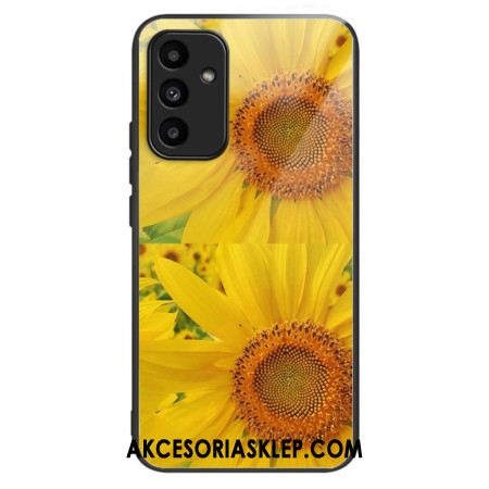 Etui Samsung Galaxy A15 5g Słoneczniki Ze Szkła Hartowanego Etui Ochronne