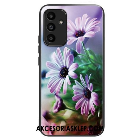 Etui Samsung Galaxy A15 Chryzantemy Ze Szkła Hartowanego