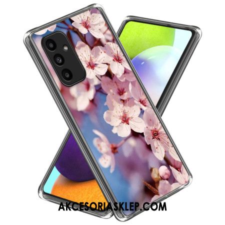 Etui Samsung Galaxy A15 Kwiaty Brzoskwini Etui Ochronne