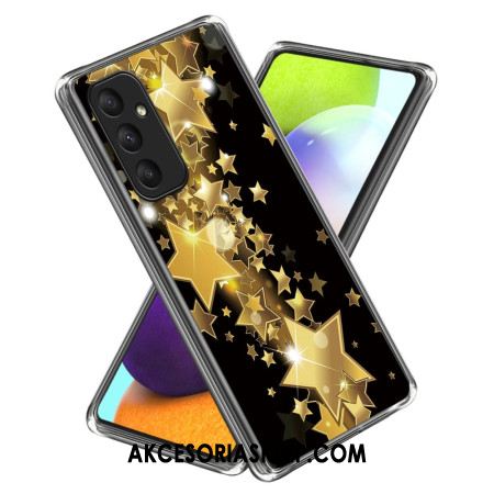 Etui Samsung Galaxy A55 5g Złote Gwiazdki