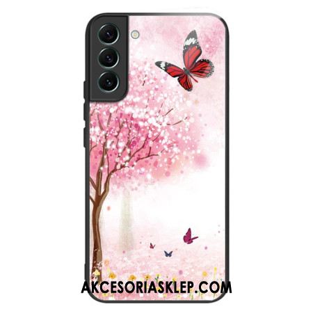 Etui Samsung Galaxy S24 5g Kwiaty Wiśni Ze Szkła Hartowanego