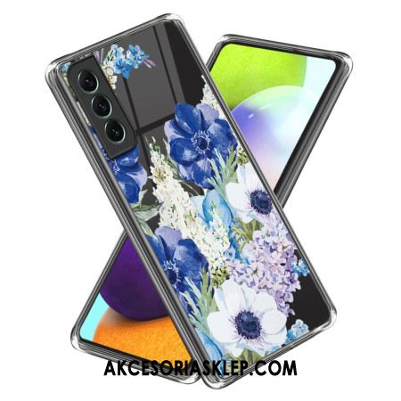 Etui Samsung Galaxy S24 5g Przezroczyste Kwiaty Etui Ochronne