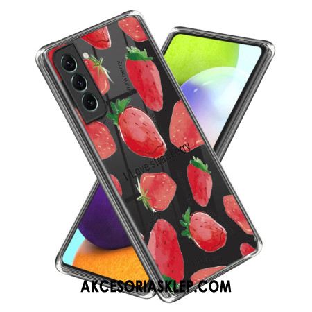 Etui Samsung Galaxy S24 5g Przezroczyste Truskawki Etui Ochronne