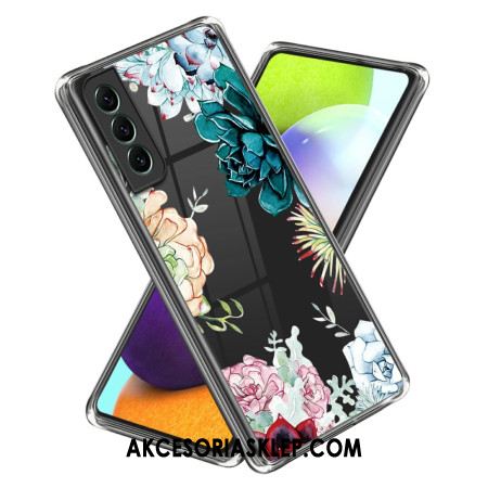 Etui Samsung Galaxy S24 5g Przezroczysty Kwiatowy