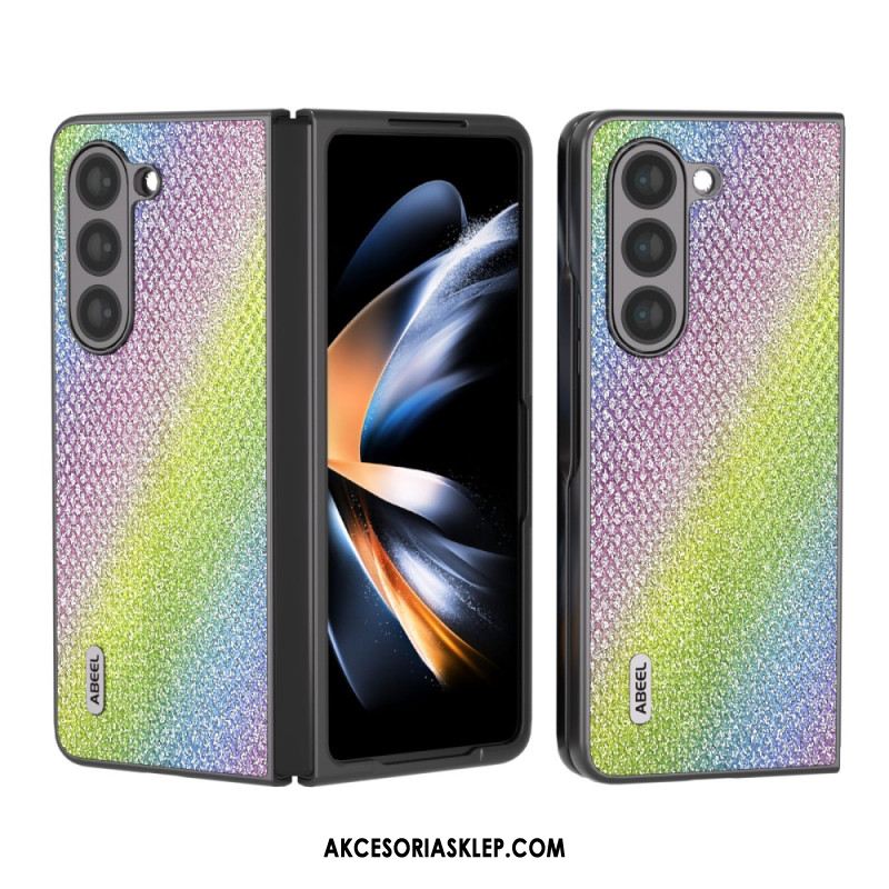 Etui Samsung Galaxy Z Fold 5 Sztuczna Skóra Abeel Etui Ochronne