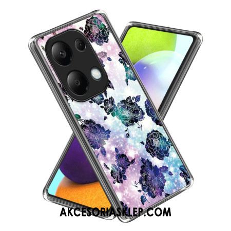 Etui Xiaomi Redmi Note 13 Pro 4g Fioletowe Kwiaty Etui Ochronne