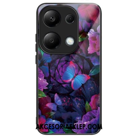 Etui Xiaomi Redmi Note 13 Pro 4g Kolorowe Motyle Ze Szkła Hartowanego