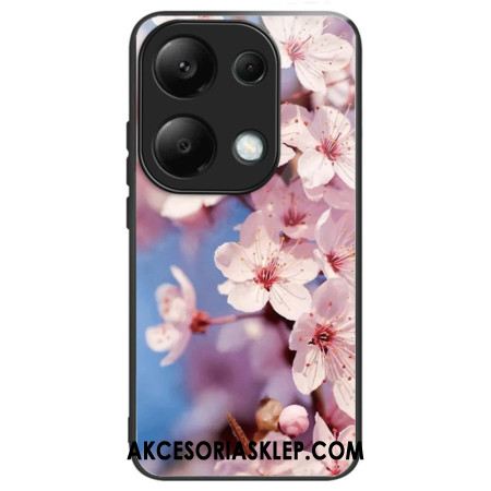 Etui Xiaomi Redmi Note 13 Pro 4g Kwiaty Brzoskwini Ze Szkła Hartowanego Etui Ochronne