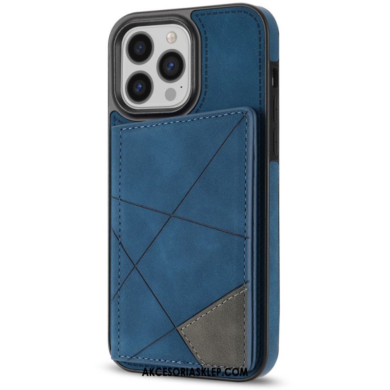 Etui iPhone 16 Pro Etui Na Karty Ze Wzorem Geometrycznym