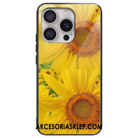 Etui iPhone 16 Pro Max Szkło Hartowane W Kształcie Słonecznika