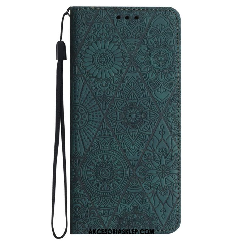 Flip Kotelot Do Samsung Galaxy A15 5g Patchwork Z Paskiem