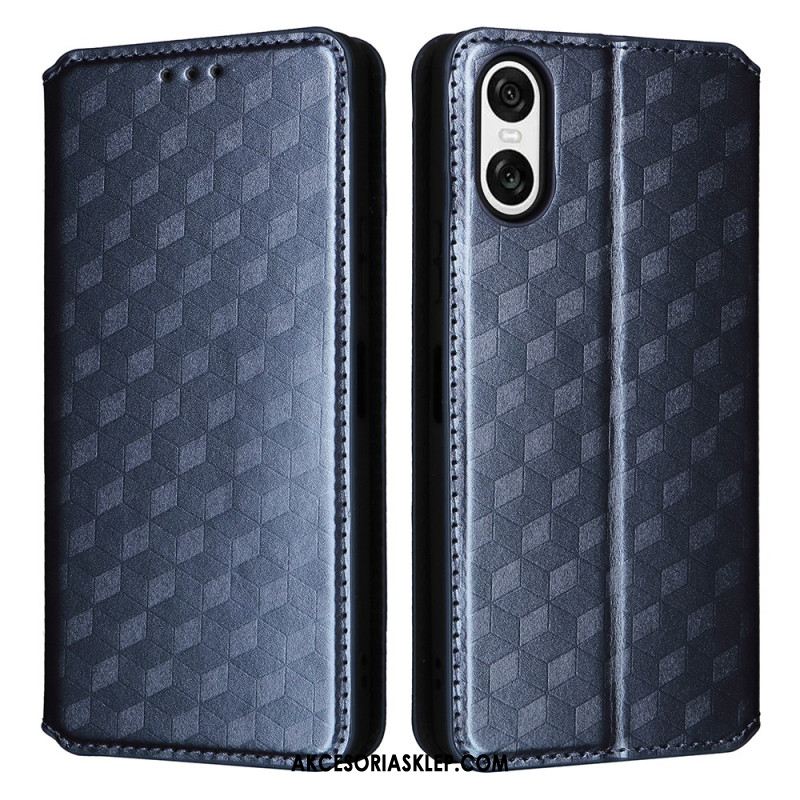 Flip Kotelot Sony Xperia 10 Vi Diamenty 3d Etui Ochronne