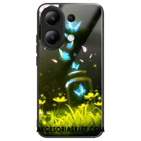 Futerały Xiaomi Redmi Note 13 4g Etui Na Telefon Butelka Motylkowa Ze Szkła Hartowanego